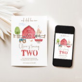 Animaux de ferme Thématique Invitation de deuxième