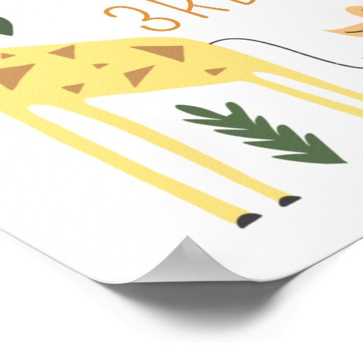 Animaux de fête ! Affiche de bienvenue de fête d'a (Coin)