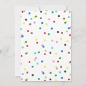 Animaux de fête Carte d'invitation d'anniversaire (Dos)