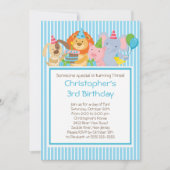 Animaux de fête d'anniversaire Invitations (Devant)