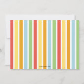 Animaux de fête de zoo sauvage Invitation d'annive (Dos)