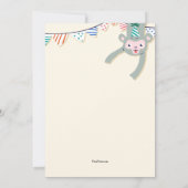 Animaux de fête Invitation d'anniversaire (Dos)