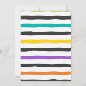 Animaux de fête Invitation d'anniversaire moderne (Dos)