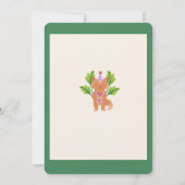 Animaux de fête Invitation de fête d'anniversaire (Dos)