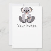Animaux de fête - Koala - invitation (Devant)