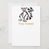 Animaux de fête LEMUR à queue annelée - invitation (Devant)