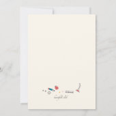 Animaux de fête Retour à l'école Invitation de fêt (Dos)