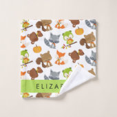 Animaux de forêt, Animaux de forêt, Votre nom (Gant de toilette)