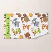 Animaux de forêt, Animaux de forêt, Votre nom (Serviette à main)