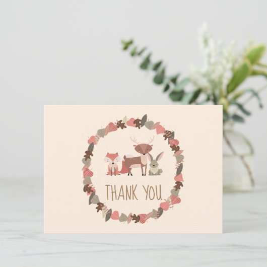 Animaux de forêt Merci bébé (Debout devant)