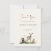 Animaux de forêt Merci mignon (Devant)