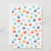 Animaux de la fête du chien chiot Invitation d'ann (Dos)