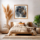 Animaux de la forêt Art mural rustique | Affiche d
