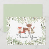 Animaux de la Forêt Bébé Merci (Devant / Derrière)