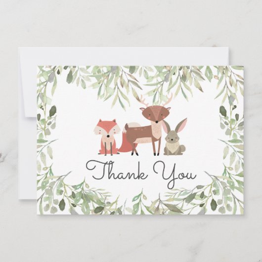 Animaux de la Forêt Bébé Merci (Devant)
