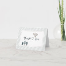 Animaux de la forêt neutre Boho Merci