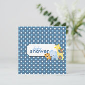 Animaux de la Jungle Baby Boy Douche Invitations (Debout devant)