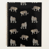 Animaux de la jungle léopard doré noir moderne (Devant)