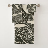 Animaux de la jungle tropicale noir et crème gras (En situation)