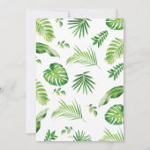 Animaux de la jungle Verdure Carte de message de l (Dos)