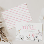 Animaux de l'Arctique Invitation d'anniversaire