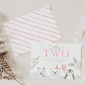 Animaux de l'Arctique Invitation d'anniversaire