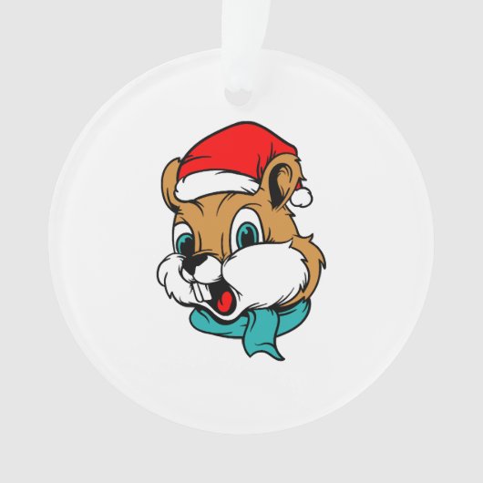 Animaux de Noël Chipmunk Père Noël (devant)