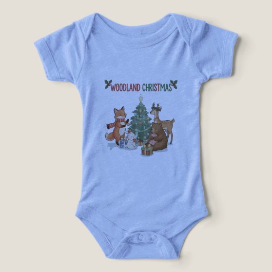 Animaux de Noël mignons de la forêt - Forêt de fêt (Design Recto)