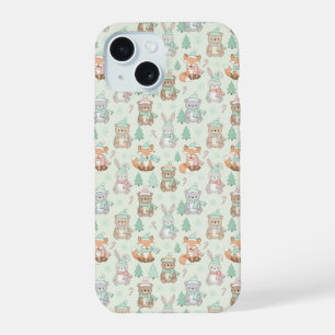 Animaux de Noël mignons motif sans couture