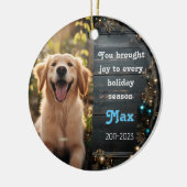 Animaux de Noël - souvenir de Noël Ornement en cér (Gauche)