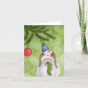 Animaux de vacances insolites : Carte de lapin 4"x