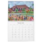 Animaux de Whimsical du calendrier de Kauai Hawaii (Jan 2026)