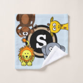 Animaux de zoo amusants (Gant de toilette)