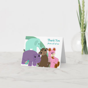 Animaux de zoo fantaisistes Merci