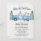 Animaux des bois Baby shower de camion Invitation (Devant)