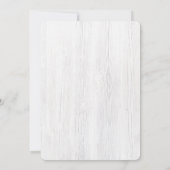 Animaux des bois Baby shower de camion Invitation (Dos)