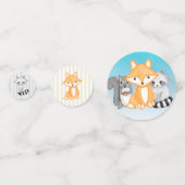 Animaux des bois Baby shower forestier confetti (Devant)
