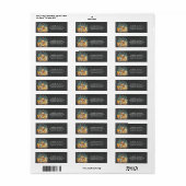 Animaux des bois Étiquette de adresse de Baby show (Feuille entière)