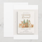 Animaux des bois Invitation à la révélation de gen (Devant / Derrière)