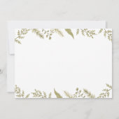 Animaux des bois Invitation au Baby shower de prin (Dos)