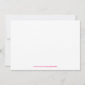 Animaux des bois Invitations d'anniversaire (Dos)