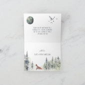 Animaux des bois | Merci du Baby shower forestier (Intérieur)