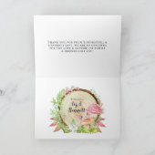 Animaux des bois | Merci du Baby shower forestier (Intérieur)