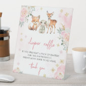 Animaux d'hiver rose baby shower diaper signe de t (In SItu)