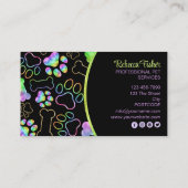 Animaux domestiques assis, Chien marchant, Carte d (Dos)