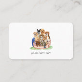 Animaux domestiques assis, Chien marchant, Carte d (Dos)