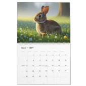 Animaux Douillets - Calendrier d'Art Mural (Mar 2027)