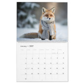 Animaux Douillets - Calendrier d'Art Mural (Jan 2027)