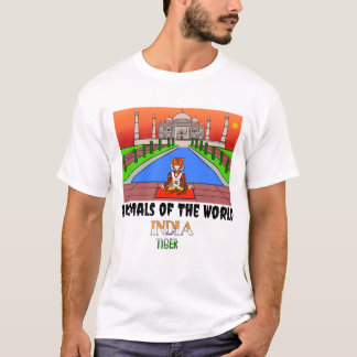 Animaux du Monde T-Shirt Homme Tigre d'Inde