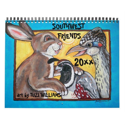 Animaux du sud-ouest Calendrier de la faune mignon (Protection)